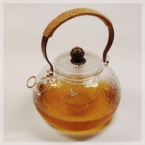 선미그린 빗살동구리 투명 내열 강화유리 티포트, 700ml