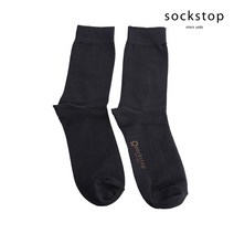 [삭스탑] 남성 신사 정장 양말 다크그레이 3켤레 남자 중목 장목 양말