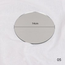 거울 반사 보드 반사판 사진 소품 촬영 아크릴 DIY 부품 배경 장식품 포즈, 05 Silvery-14cm