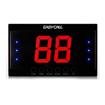 이지콜 호출벨 + 수신기 세트 (번호표 공짜) 올블랙, 3) EY-2001 모니터 + 호출벨 블랙 9개