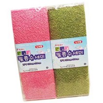미소진 필름 수세미 2P 1SET 20x20cm 설거지용품 주방_230916EA, 쿠팡 1, 쿠팡 1