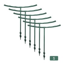 포도나무지지대 y자형 조립식 포도 나무 지지대 철재 아치형 넝쿨 6pcs 플라스틱 식물, 15x14.5cm