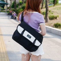 국내제작 콤비 메신저백 학생 크로스 슬링백 보조가방