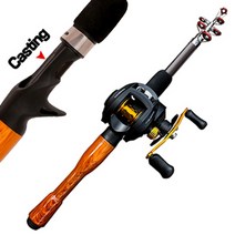 Ghotda 탄소 섬유 스피닝 캐스팅 루어 낚싯대 낚시 릴 낚시 도구 세트 de pesca1.31.61.8m, 캐스트로드 오른쪽 릴, 1.3m