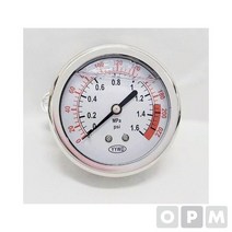 RPE972334오일압력게이지/ 판넬식 압력계/ YN60Z-1.6MPa