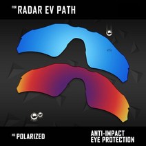 오클리 호환 교체렌즈 Oakley Radar EV Path OO9208 선글라스 용 OOWLIT 렌즈 교체 Polarized - Multi Colo, 19 Blue-Midnight Sun