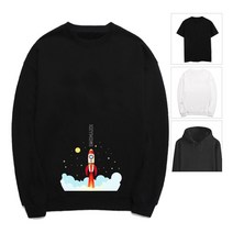 키밍 발사 티셔츠 로켓 후드티 아동 과학 단체 맨투맨
