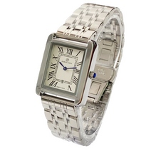 사각시계 30대 여성 남성 파블로 raez 패션 스퀘어 숙녀 석영 럭셔리 드레스 스틸 간단한 실버 날짜 손목