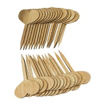 도로명주소판 건물주소 명패 30pcs 나무 정원 마커 말뚝 심장나비 모양의 식물 레이블 허브 및 야채 식물 태그 실내 및, 마음