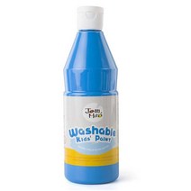워셔블 핸드페인팅 핑거페인트 500ml 하늘 퍼포먼스 집콕 손도장