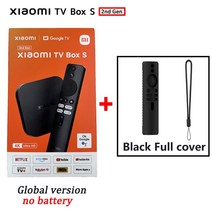 글로벌 버전 샤오미 미 TV 박스 S 2 세대 4K HD BT5.2 2GB 8GB 돌비 비전 HDR10 구글 어시스턴트 스마트 S, 05 BOX 2 n BLACK