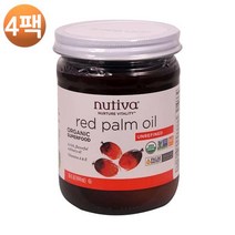 누티바 오가닉 레드 팜 오일 15 fl oz, 4팩
