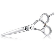 14cm5.5인치 헤어 커팅 가위 전문 살롱 이발소 트리밍 미용 헤어컷 남성용 여성용 일본 스테인리스 스틸 실버, Shear