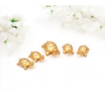 거북이5P중 금 거북이 탁상 장식 소품 24K 도금 집들이 신혼부부 선물, 장수거북이5P(중)금색