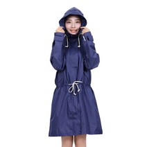 네츄럴파크 넓은챙 후드 여성 레인코트 골프 우비