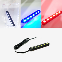 12v 5050 싸이키 6구 스트로브LED 흰색 빨강 파랑 3 Color