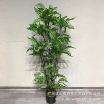 인조 스킨답서스 포니테일 고사리풀 하이 에뮬레이션 나무 실내 장식 호텔 술집 식당 응접실이 있다 A스윙 1061618882, YC167-1