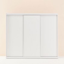 레오가구 올화이트 슬라이딩장롱/옷장 (3통구성), 선반장, 양복장, 옷봉장
