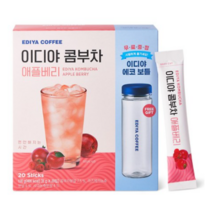 이디야 콤부차 레몬라임 20T+애플베리20T +에코보틀2개, 120g, 1세트