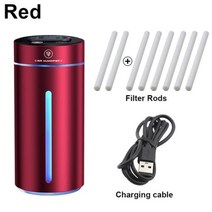 새로운 업그레이드 듀얼 스프레이 자동차 가습기 알루미늄 합금 에센셜 오일 디퓨저 공기 청정기 홈 오피스 액세서리, H F10 A