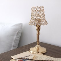 [RA㏓] 크리스탈 럭셔리 캔들 촛대 장식소품 들용품 인테리어 스탠드모양 조명 들홀더 금속 고급 ▷_§Ea, ☆탁월한선택, 《본상품》