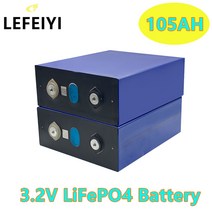 고성능 파워뱅크 배터리 FEIYI - LiFePO4 3.2V 105H 철 인산염 배터리 전기 자동차 전지 골프 카트 DIY, 02 2 ps ttery
