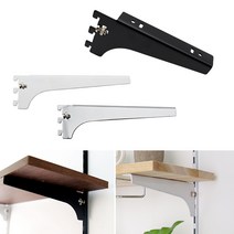 1줄 25피치 찬넬 목재날개 150~450mm 찬넬선반 찬넬부속 벽선반 인테리어선반, 크롬, 1개