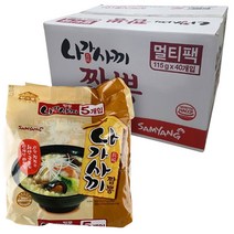 나가사끼 짬뽕 115g 40입 맛있는 짬뽕라면 봉지면 라면 박스, 40개