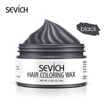 헤어초크 새치커버 임시 헤어 컬러 왁스 남자 diy 진흙 일회용 성형 붙여 넣기 염색 크림 젤 컬러링 스타일링 실버 그레이, [01] Black, 1개