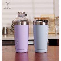 칵테일 쉐이커 스텐 진공 텀블러 2in1 쉐블러 캠핑 홈파티 갬성 이쁜텀블러, 바이올렛