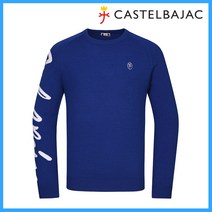 까스텔바작 겨울 남성골프웨어 레터링 라운드 골프 풀오버 니트