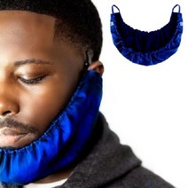 Mens Beard Bonnet for Essential Oil and Moisture Retention and Healthy Hair Growth, 네이비 블루