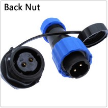 전기설비 케이블 커넥터 방수 커넥터 sp16 ip68 케이블 커넥터 플러그 및 소켓 암수 2 3 4 5 6 7 9 핀, 01 Back Nut_03 4P