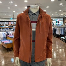 트레몰로 (주)세정 남성 21년 F/W 가을 브릭 오렌지 집업 기본 간절기 점퍼 TRNCLXF8341 -7881 인디안 신사양말 증정