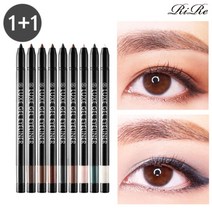 [본사공식] 리르 룩스 젤 워터프루프 펜슬 아이라이너 1+ 1, 선택1:젤_딥카키|선택2:+로즈버건디, 단품