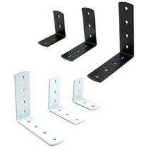 철물전 ㄱ자 꺽쇠 선반대 지지대 2.0T 연결철물, 화이트, 100*100*30*2T