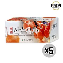 청솔 산수유차 20티백 X5 정품 아이들 누구나 좋아하는 몸에좋은 탕비실 사무실 영양차, 대량등록 쿠팡 1, 대량등록 쿠팡 본상품선택