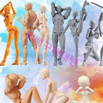 Figma archetype 피그마 SHF 2.0 DX Set 바디쿤 바디짱 관절 인형 3D 인체 모형 피규어 아키타입 캐릭터 어웹튠 소묘 그림연습, 야부키 켄타로(방패)-살색, 남