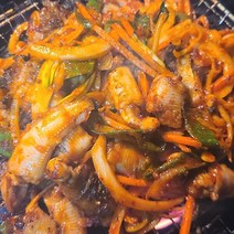 [다정한] 자갈치 꼼장어 300gx2팩 (야채330g+꼼장어소스70g) 총1kg, 단품