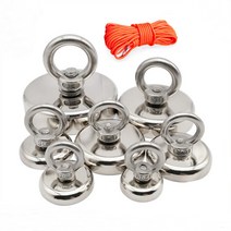 우리파파 초강력 네오디움 다양한 고리 자석 원형 인양 자석 N35, J-120