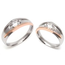 [비앤비골드]14K18K 커플링 모던 금커플링 금반지 RFS2524