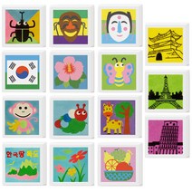 [동화오피스] 데코샌드 액자만들기 / 샌드아트 DIY 어린이 만들기키트, 135 에펠탑, 1개