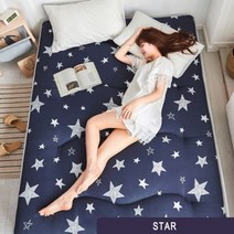 토퍼 매트리스 침실 가구 다다미 천연 라텍스 캡 이불 토퍼 매트리스 침대 수면 매트 바닥 롤러 풍선, Star