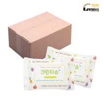 리빙싹싹 물에잘풀리는 비데물티슈 20매 200개 휴대용, 단품