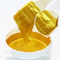 50g 밝은 금색 페인트 목재 페인트 금속 래커 무미한 수성 페인트 모든 표면에 적용 가능, 브러시가 있는 금