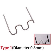 100 개가방 플라스틱 용접기 수리를위한 핫 스테이플러 스테이플 뜨거운 용접 기계 범퍼 자동차 수리 도구 S 웨이브, Type 1
