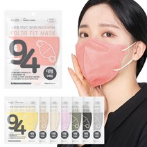 스윗홈 KF94 컬러마스크 새부리형 대형 50매 황사마스크 패션마스크, 코랄핑크, 코랄 핑크 50매