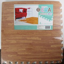 고급형 원목 무늬 퍼즐매트 EVA 대형 61cm x 4장, 단품