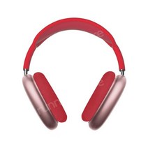 P9Max 블루투스 헤드셋 무선 애플 에어 마스 헤드폰과 함께 작동, 레드