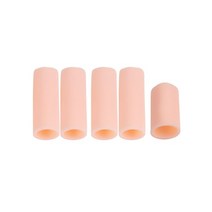 손가락 스프린트 스플린트 5 실리콘 젤 튜브 발가락 보호기 물집 통증 완화 슬리브 커버, 협동사, 5pcs 오픈 스킨